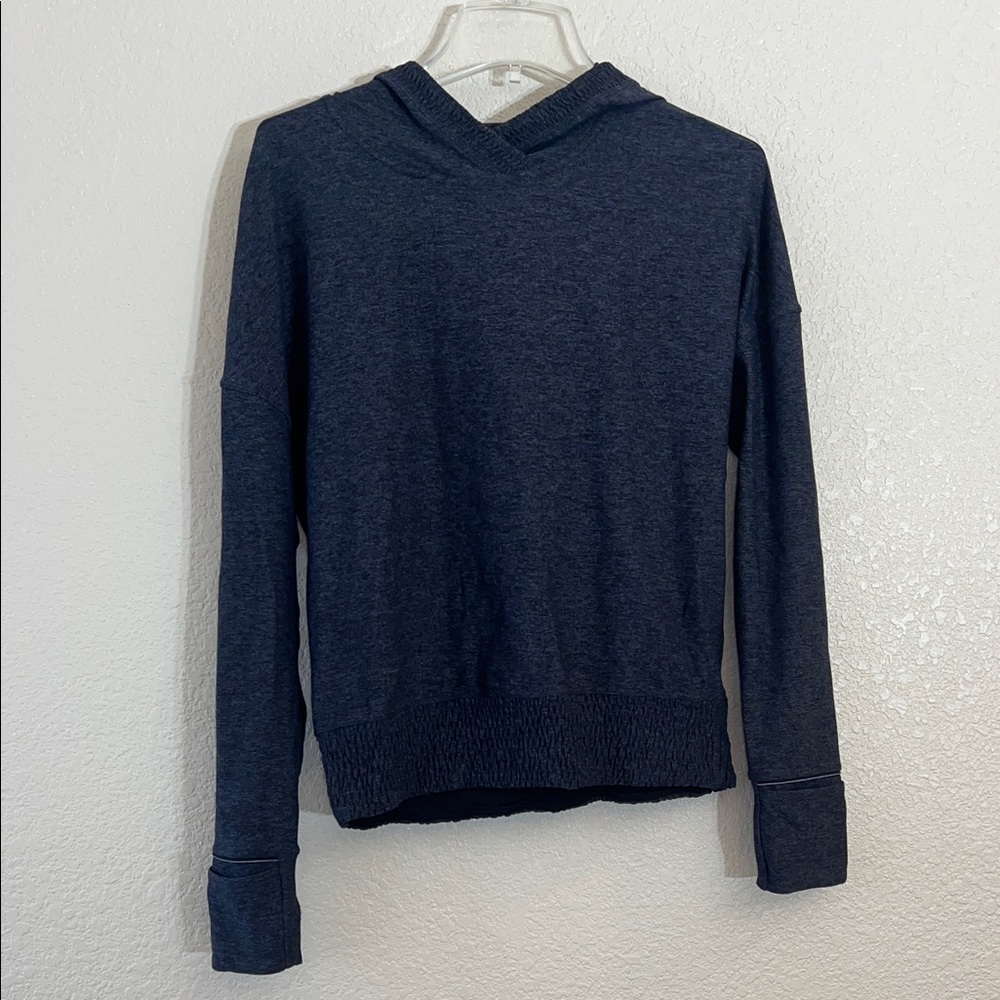 Lululemon Lead the Pack Hoodie heathered stony grape/ black size 6